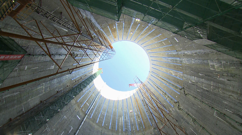 地表からの深さ約89.1mの名城非常口