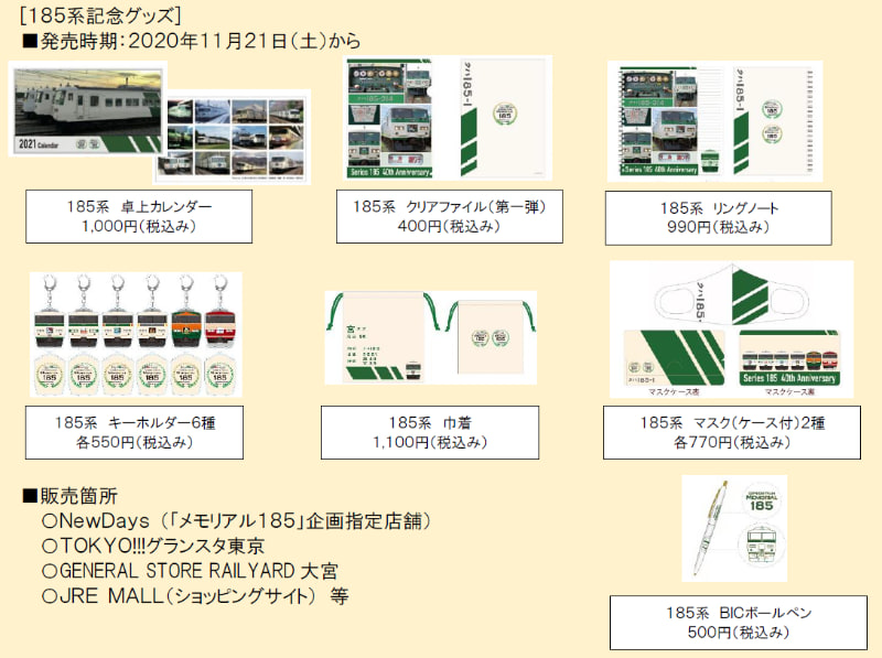 記念のグッズや駅弁も販売