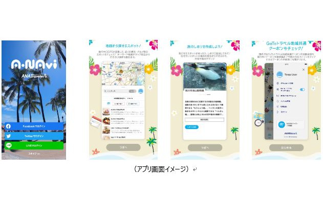 ANAセールスはスマートフォンアプリ「A-NAvi」の国内版サービスを開始した