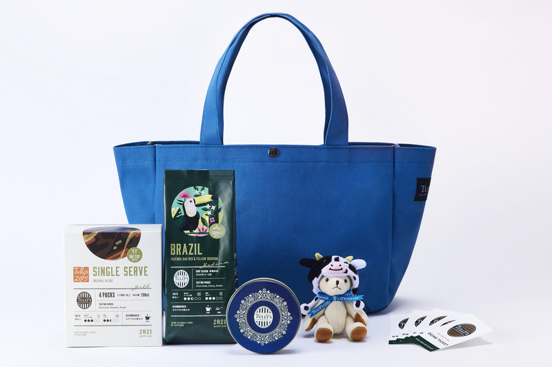 タリーズコーヒー「2021 HAPPY BAG」（3500円）※ブルー