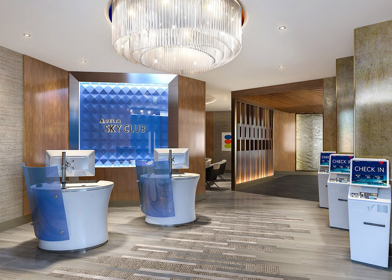 デルタ航空は羽田空港のラウンジ「デルタ スカイラウンジ」の工事を再開。2021年春にオープン予定