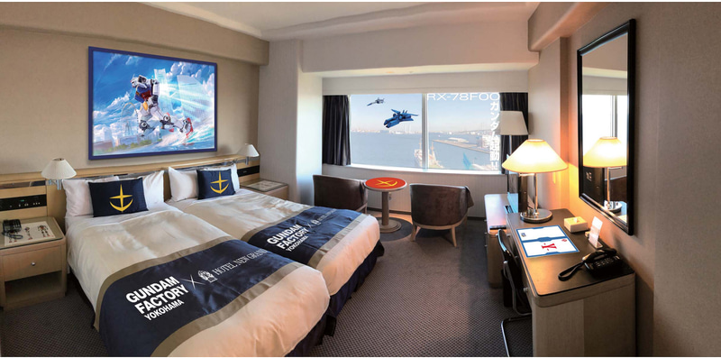 日本旅行とホテルニューグランドが「GUNDAM FACTORY YOKOHAMA」コンセプトルームを発売する