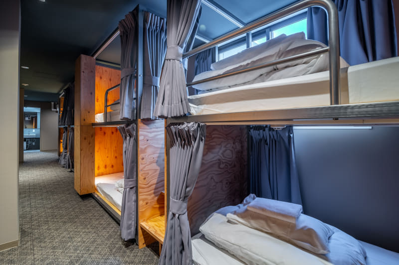 シモンズベッドのドミトリールーム