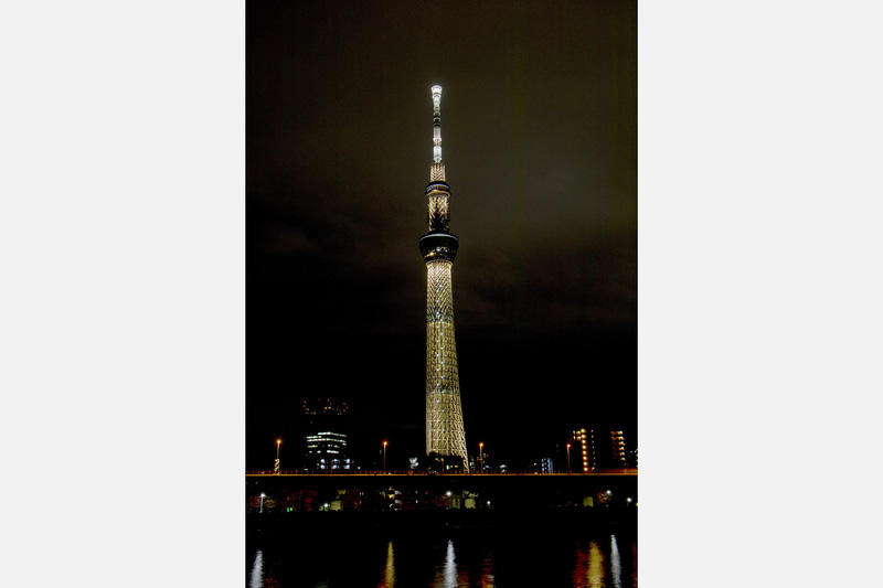 東京スカイツリー「東京2020オリンピック聖火リレースタート100日前」を記念して特別ライトアップ（C）TOKYO-SKYTREE