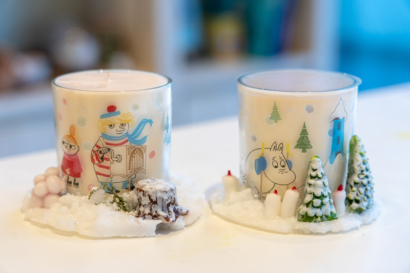 「ムーミン谷のキャンドル」の参加費用は3500円。一時間ほどで完成するそうです