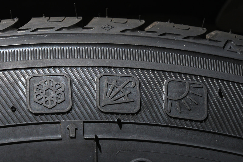 セルシアスの特徴を表わす「晴れ」「雨」「雪」の絵文字（ピクトグラム）も刻印されている