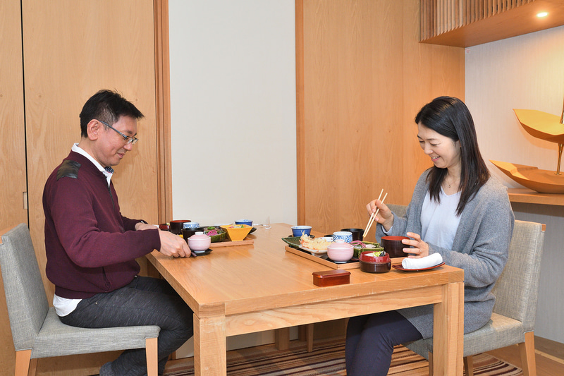 ランチは富山市桜町の「越中料理 五万石本店」でいただいた（ランチメニューは日によって変わります）