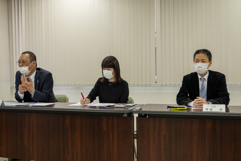 一般社団法人日本旅行業協会 理事・事務局長 池畑孝治氏（左）、ツーリズムEXPOジャパン推進室 石井悦子氏（中央）、ツーリズムEXPOジャパン 推進室長 早坂学氏（右）