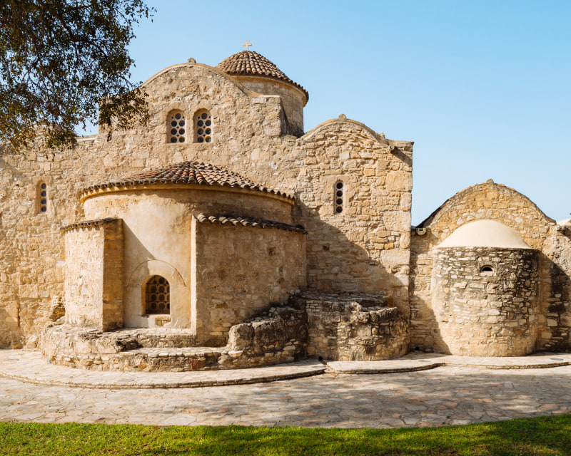 初期キリスト教のモザイクイコンが美しい「アンゲロ・クティスティ教会」（場所：ラルナカ）