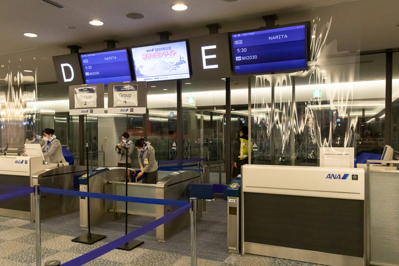 成田空港発着便（写真提供：ANA）