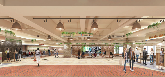 2階チアーズテラスにはスポーツの試合を放映するモニターを設置