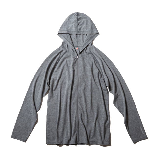 INSECT SHIELD ジップフーデッドロングスリーブTシャツ