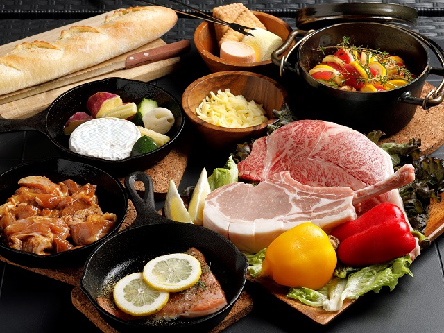 滋賀県産の食材を使ったグランピングBBQイメージ