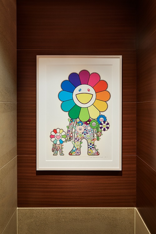 「お花の親子」（バスルーム内トイレ）