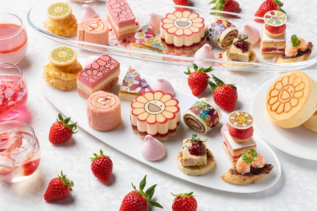 村上隆 フラワーストロベリーアフタヌーンティー