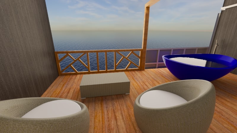 温泉リビング（開放時）