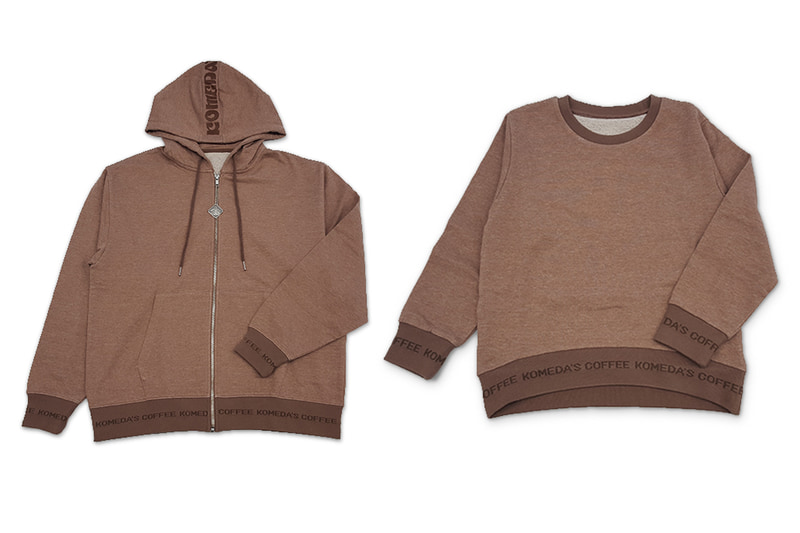 コメダ珈琲店の「オーガニックコットンパーカー」と「オーガニックコットンスウェット」