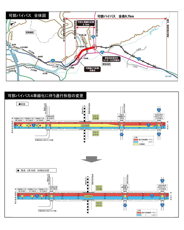 位置図と通行形態