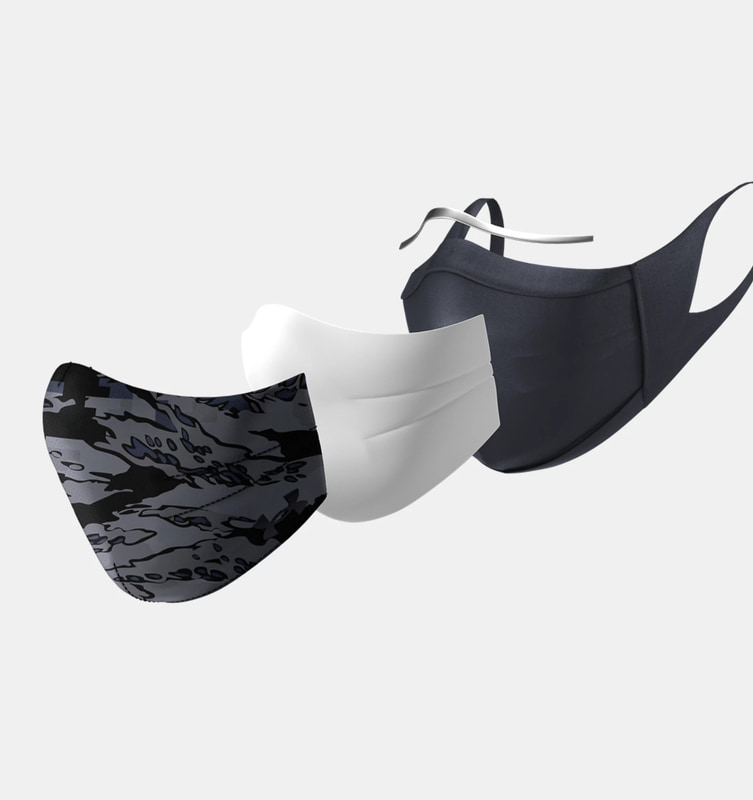 UA SPORTS MASK「ブラックカモ」