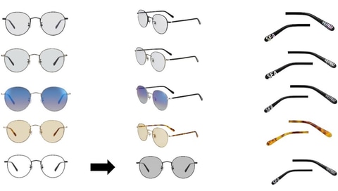 Zoff×WIND AND SEAのコラボアイウェア第2弾。紫外線量でレンズ色が変化
