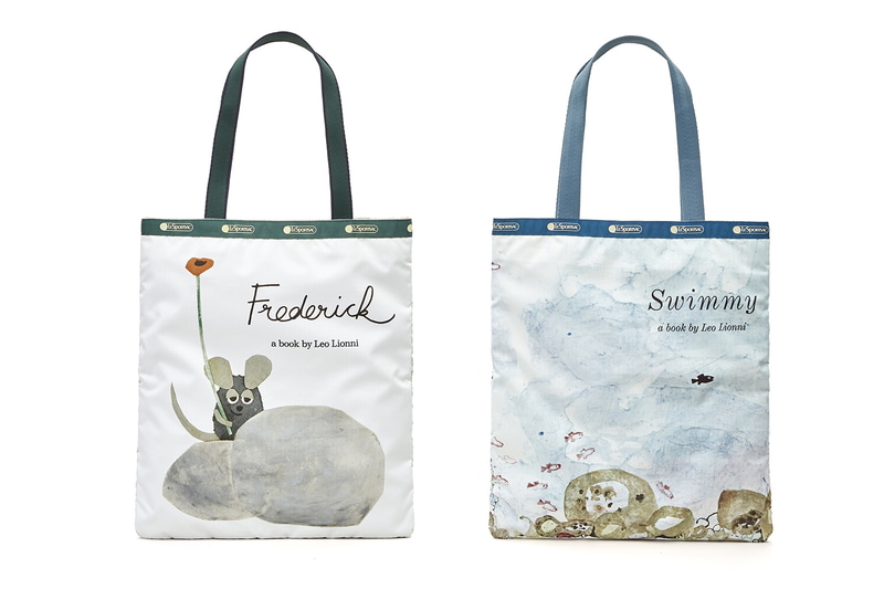 （左から）Frederick エメラルド トート、Swimmy エメラルド トート