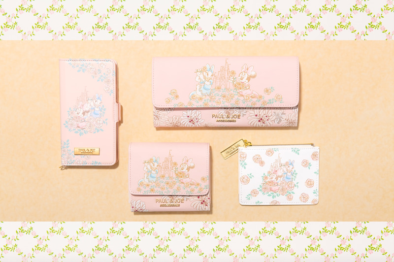 ミニーマウスとデイジーダック、東京ディズニーランドに咲くバラの花をイメージしたアートをデザイン