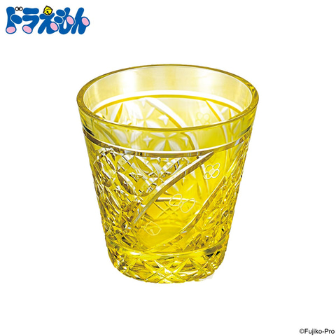 ドラえもん・ドラミちゃんの江戸切子グラス各500点限定。ひみつ道具や