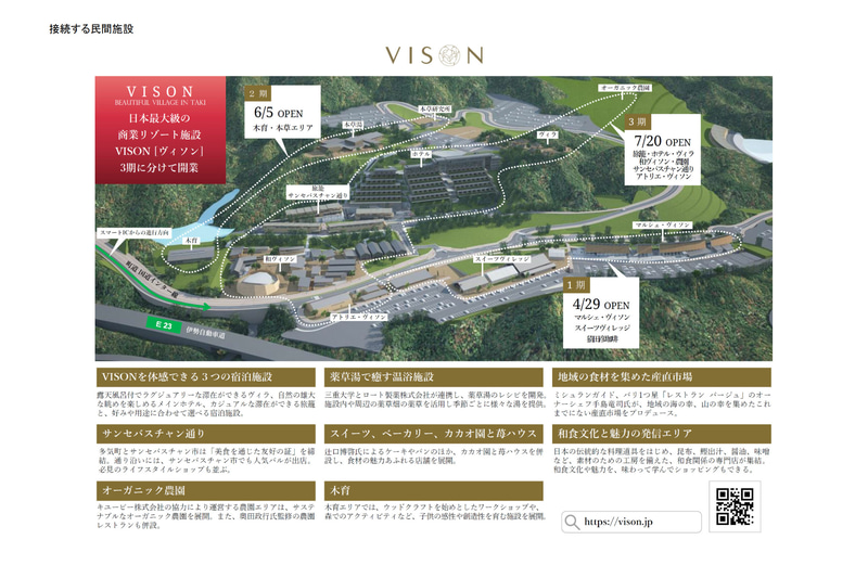 4月29日に第1期開業を迎える複合リゾート施設「VISON（ヴィソン）」