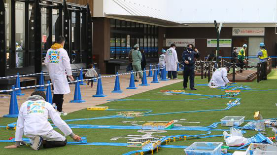 レイアウトは撮影用のもので、現在は設置していない