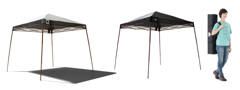 ロゴスは「Qセットタープ・ポータブル」シリーズ2種を発売する
