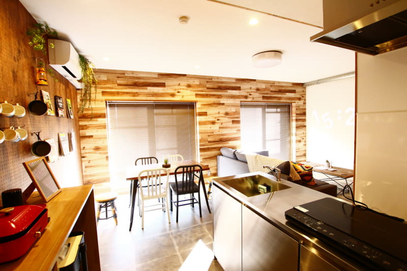 ステンレス対面キッチン