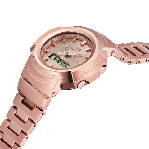 【美品】G-SHOCK AWM-500GD-4AJF　ローズゴールド G-SHOCK】美しいローズゴールドのメタルケースモデルAWM-500GD