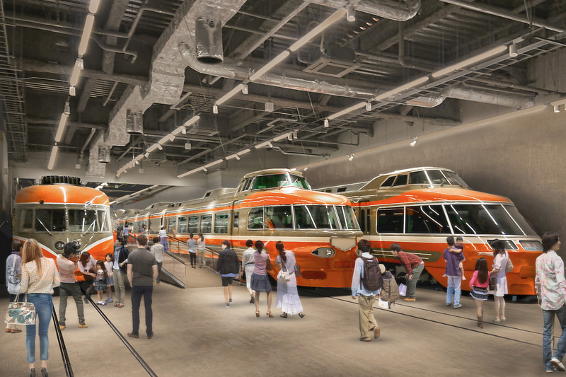 小田急線 海老名駅隣接地でロマンスカーミュージアムを開業する