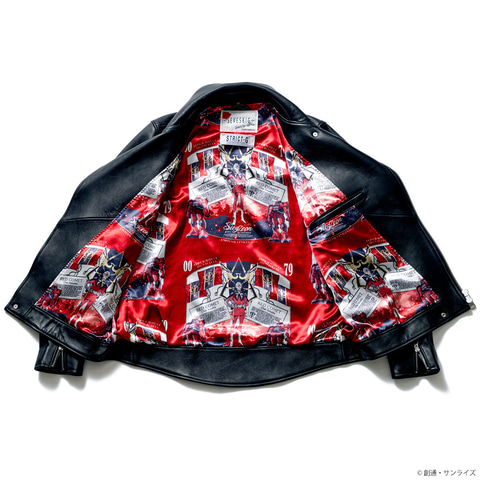 STRICT-G×SEVESKIGのライダースジャケット、シャアモデル2種