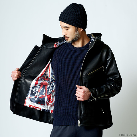 STRICT-G×SEVESKIGのライダースジャケット、シャアモデル2種。裏地は