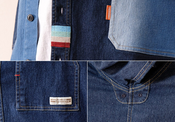 デニムエプロンバッグシャツ（1万3200円）