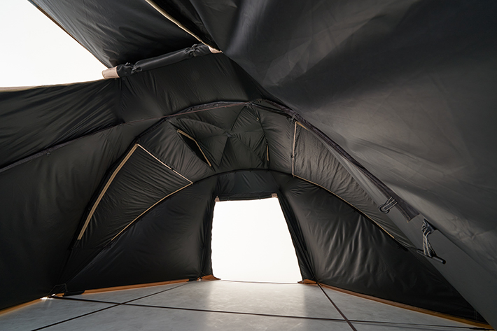 テント上部に設けられたベンチレーション