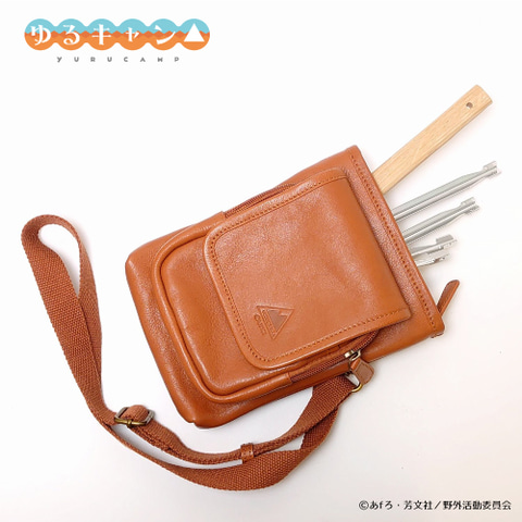 ゆるキャン△」の”キャンプガチ勢”向け本革製ガス缶カバー/工具用