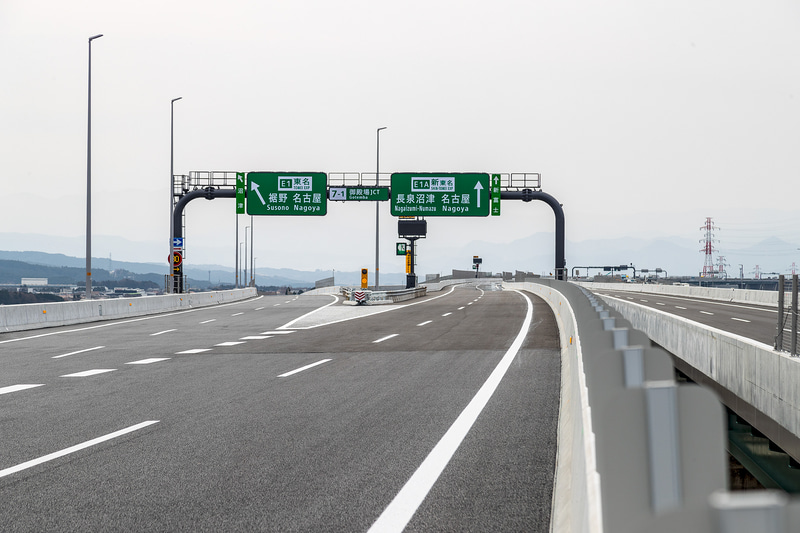 下り線の御殿場JCT