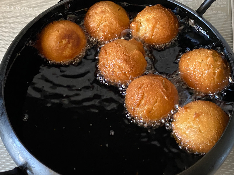 揚げ時間は大きさにもよりますが4分ほど