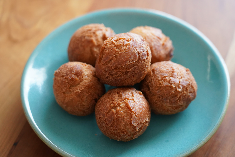 初☆黒糖サーターアンダーギーの完成