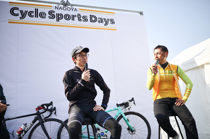 マウンテンサイクリングin乗鞍の優勝者たちによるヒルクライムトークショー