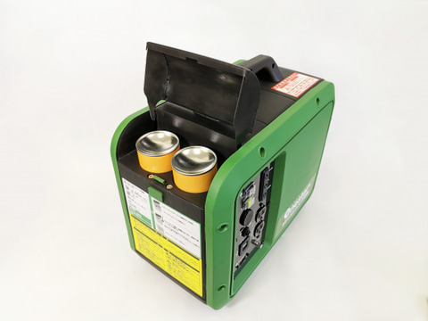カセットガスで発電可能な「カセットガスインバータ発電機 GEN-1000
