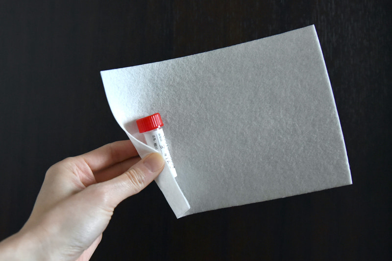 吸水シートでくるり