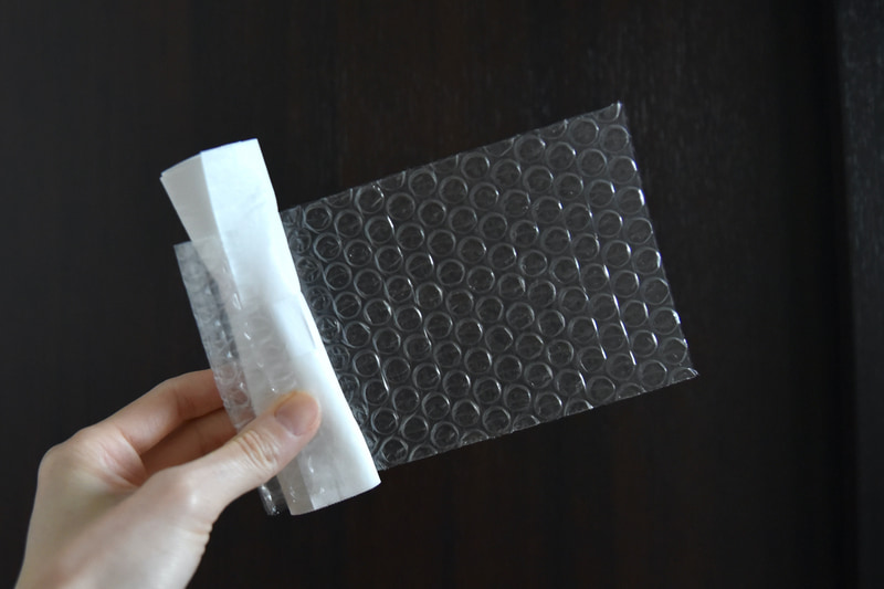 緩衝材で二重に梱包