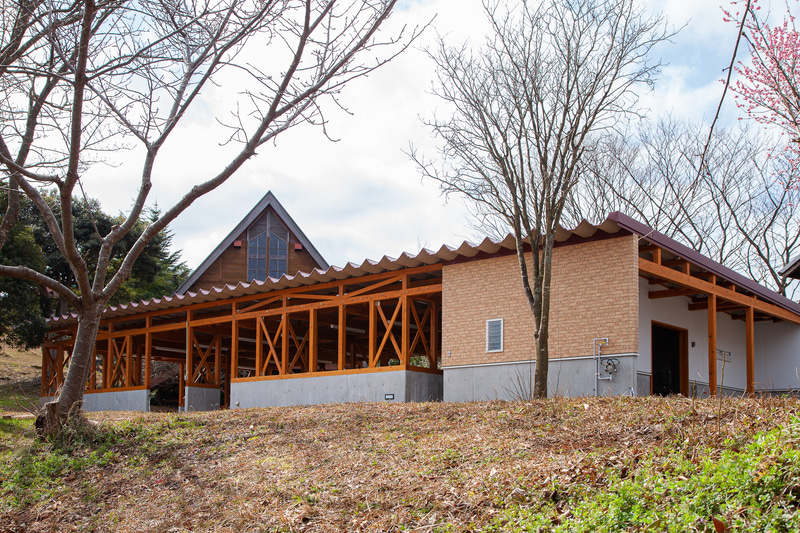 屋根付きの「バーベキューテラス」