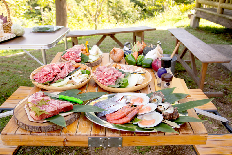 しまね和牛を味わえるBBQセット（1人前4100円）