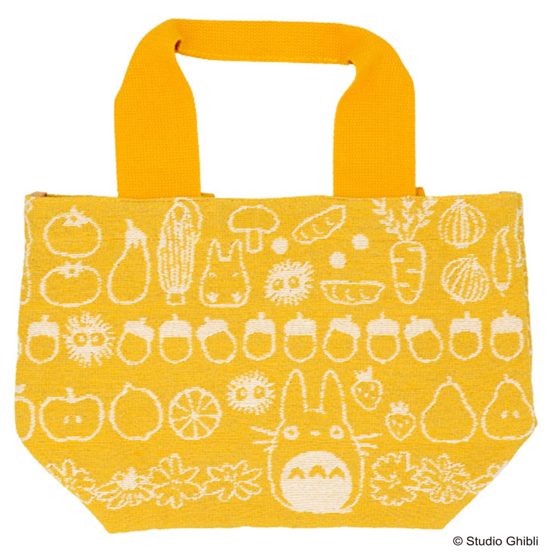 「ランチバッグ」野菜とトトロたちがデザインされたランチバッグ