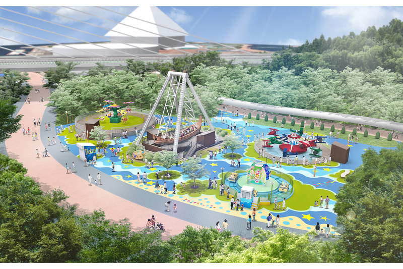 新アトラクションエリア「しーたのドリームアイランド」を含めたアトラクションエリアに、としまえんから移設した3つのアトラクションを新設する