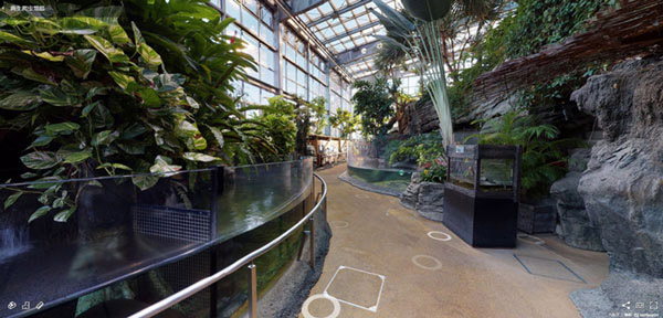 VR映像による園内バーチャルツアーのイメージ